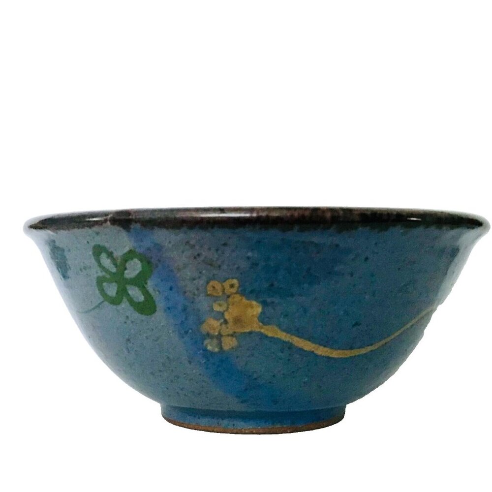 David Hendley Studio Artist Pottery Old Farmhouse Serving Bowl Signed Vintage 9"